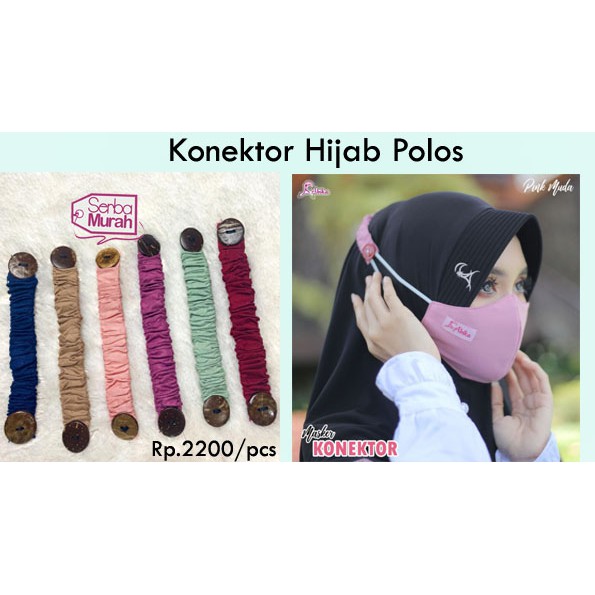 Konektor Masker Karet Hijab - Pengait Masker Murah