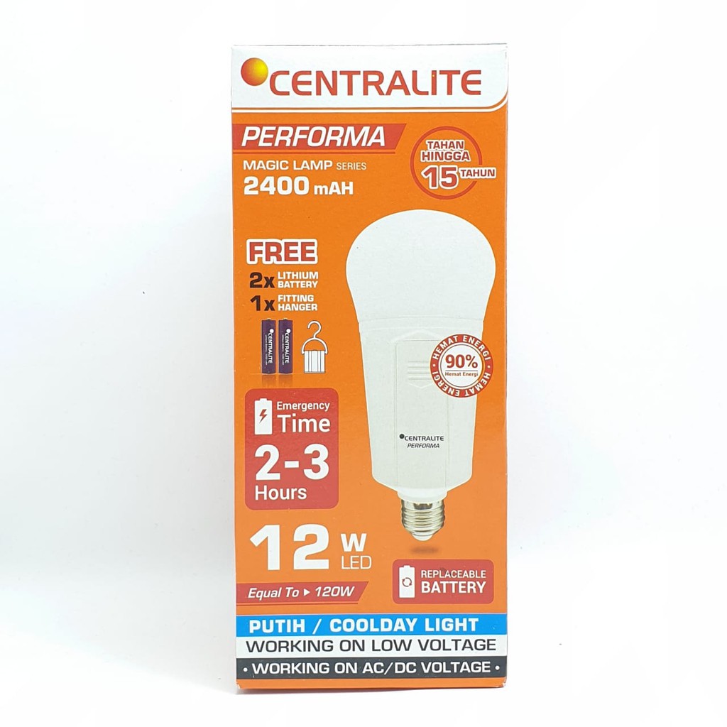 CTL Performa Premium 2400mAH Lampu Led Emergency 12W Putih / Lampu Magic / Lampu Ajaib / Magic Lamp