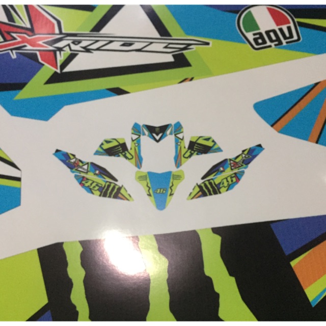 STICKER DECAL YAMAHA XTRIDE VR 46