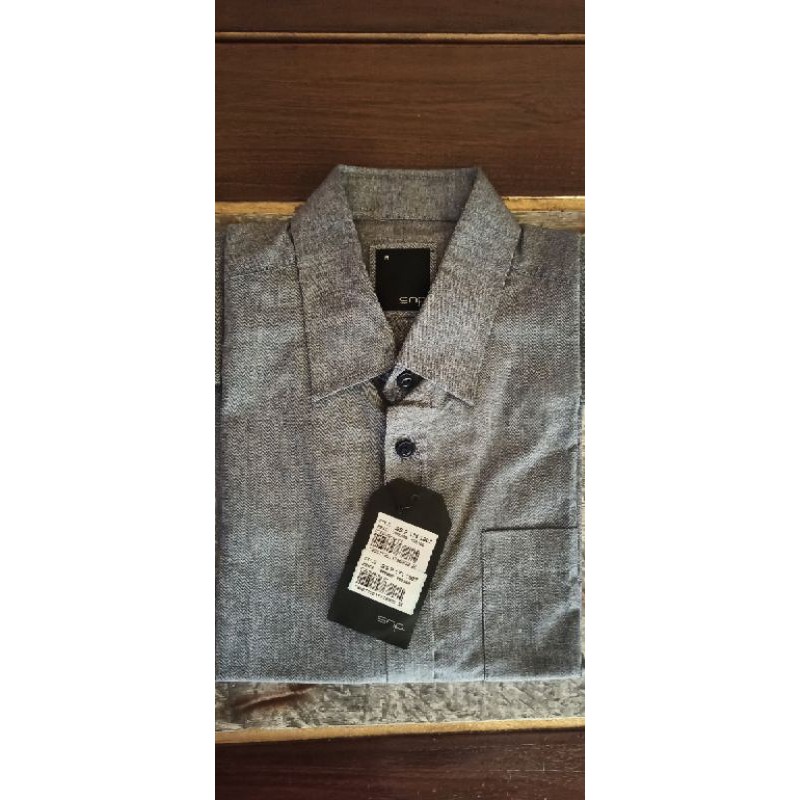 Murah Kemeja Pria Lengan Pendek Original Salt n Pepper Size M