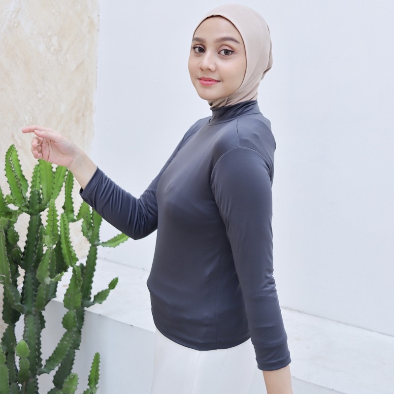 MANSET KAOS WANITA / Manset Baju muslim / inner wanita muslim / Manset turtleneck / inner badan Terbaru