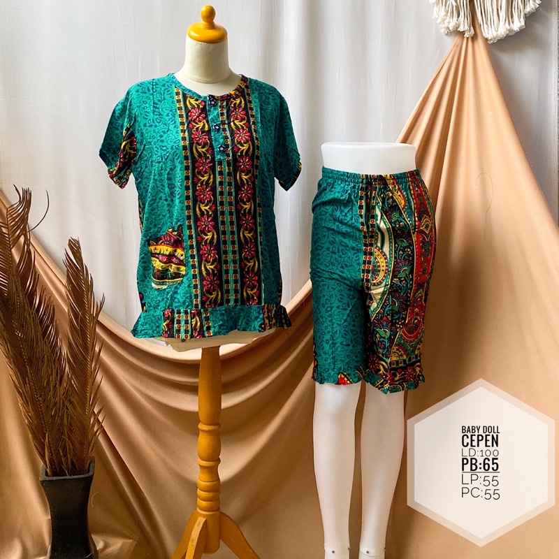 BABY DOLL CELANA PENDEK BUSUI/BABY DOLL RAYON/ BABY DOLL KEKINIAN/ HOME DRESS KEKINIAN