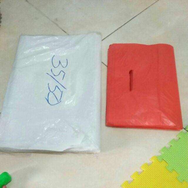 Plastik Packing Tas Bungkus Plastik Plong Kresek Paket Olshop 35x50