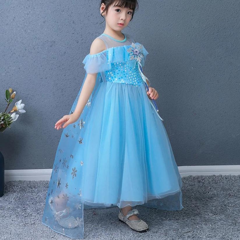 GRATIS AKSESORIS | baju anak princess perempuan | gaun anak perempuan | baju frozen anak perempuan |