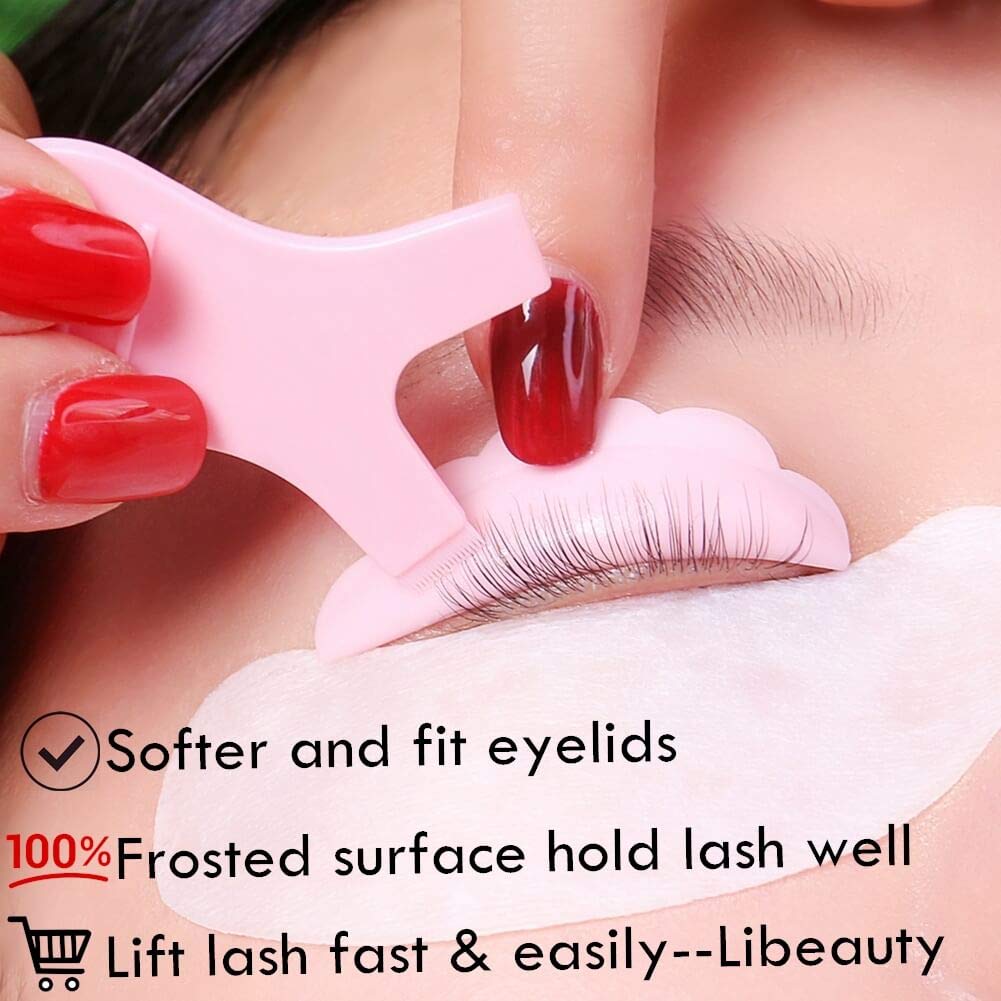 10Pcs / Set Lash Lift Rods Reusable Lash Lift Shields Makeup Beauty Tool Silicone Lash Lift Pads Rods Lift Pads 5 Size Super Soft Eyelash Perming Curler Shield Pads