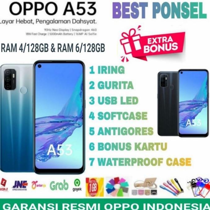 OPPO A53 RAM 6/128 GARANSI RESMI OPPO INDONESIA