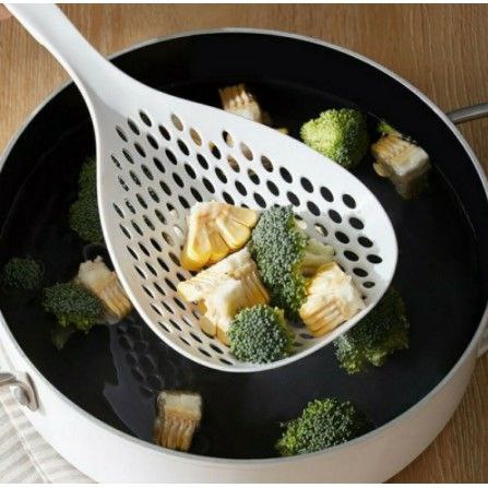 Sendok Saringan Spatula Saringan Spatula Penyaring Serbaguna
