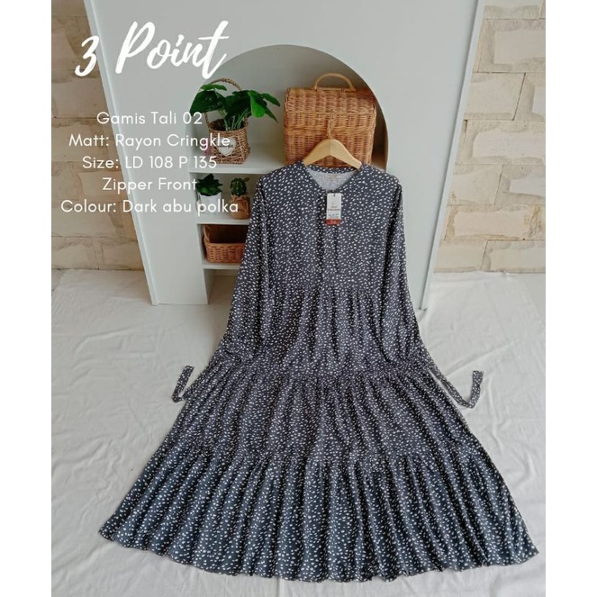 gamis tali /3 point/ branded matahari/ original