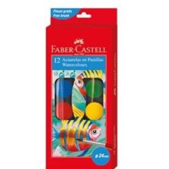 

Watercolor Paint Cake Faber Castell 12