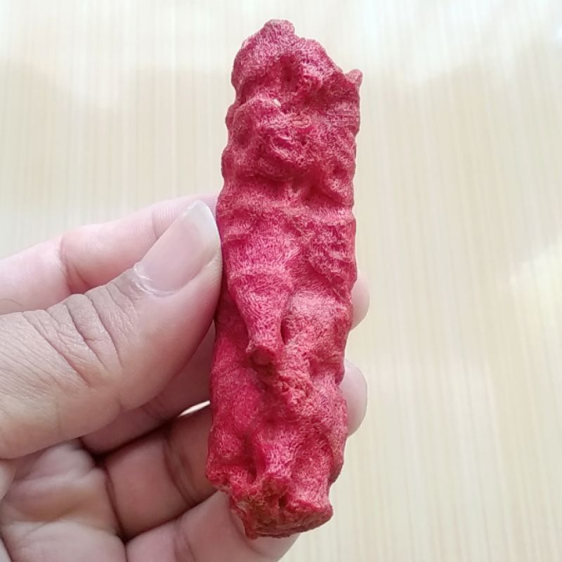 Bahan Rough Batu Natural Red Coral / Marjan Merah Karang Laut Murah 04