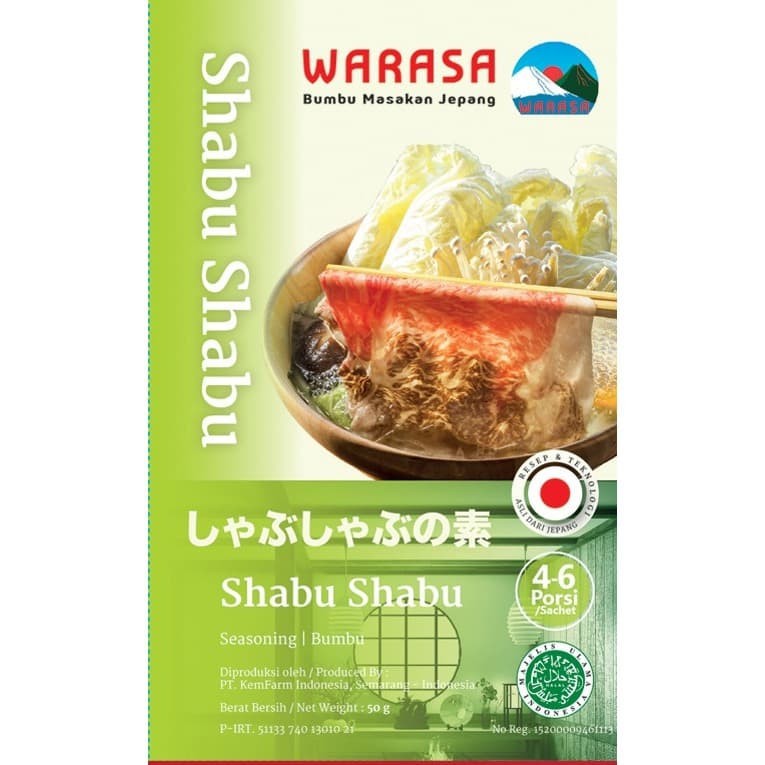 

Warasa Shabu Shabu 50g | Bumbu Shabu Shabu Halal