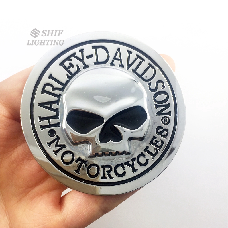 1Pc Stiker Emblem Logo Motor Harley Davidson Bahan Metal