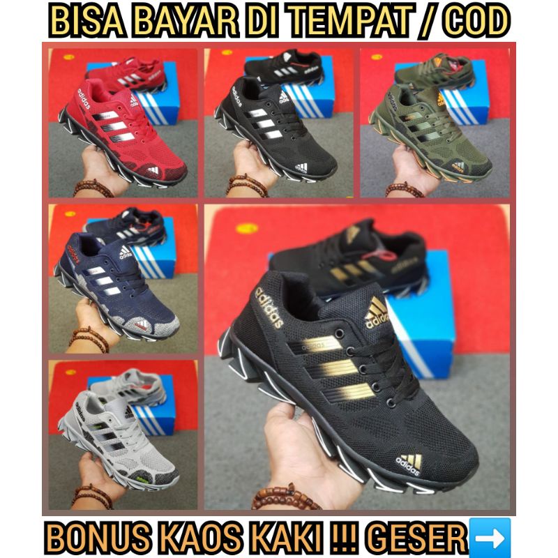 sepatu adidas marathon merah springblade pria