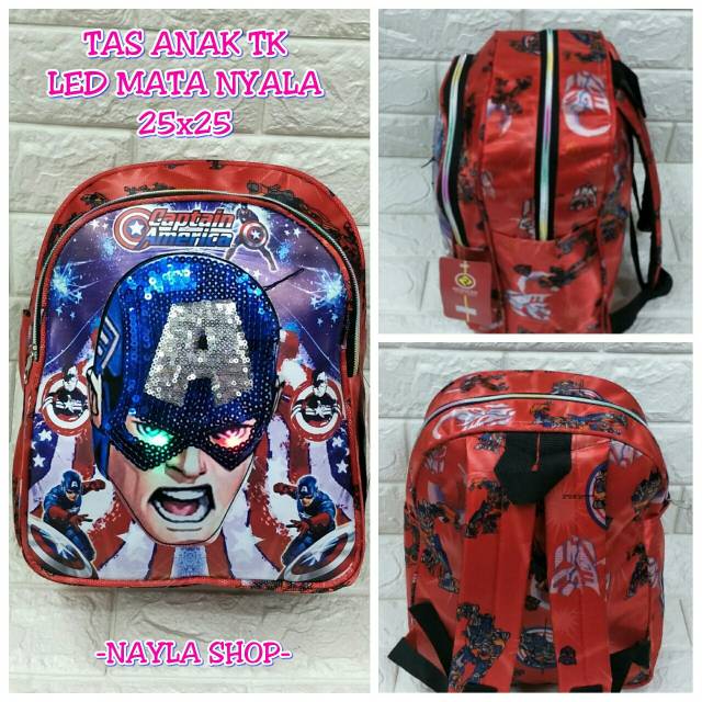 TAS GENDONG TAS RANSEL LED ANAK