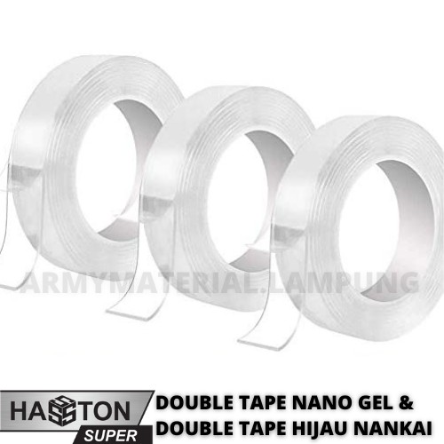 

DOUBLE TAPE NANO GEL 220-01 NANKAI / DOUBLE TAPE HIJAU / DOUBLE TAPE TRANSPARAN / ISOLASI 2 SISI / SOLATIP TAPE / DOUBLE TEP / DOBLE TIP / LEM TERMURAH / LEM PEREKAT / ISOLASI BENING 2 SISI / DOUBLE TAPE MAGIC / KUAT @TERLARIS @ARMYMATERIAL.LAMPUNG