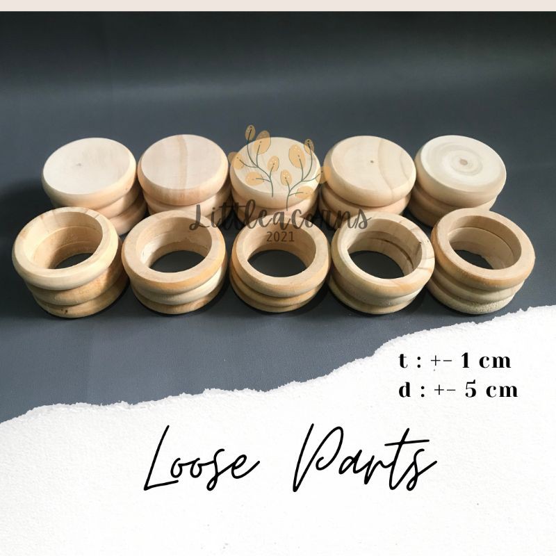Loose parts / Loose Parts / Loose part Ring Coin / Mainan Loose Part / open ended mandala look alike