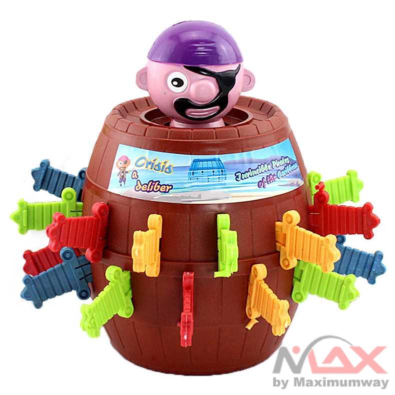 Crazy Pirates Roulette Lucky Barrel Running Man Game - YF555 Warna Coklat