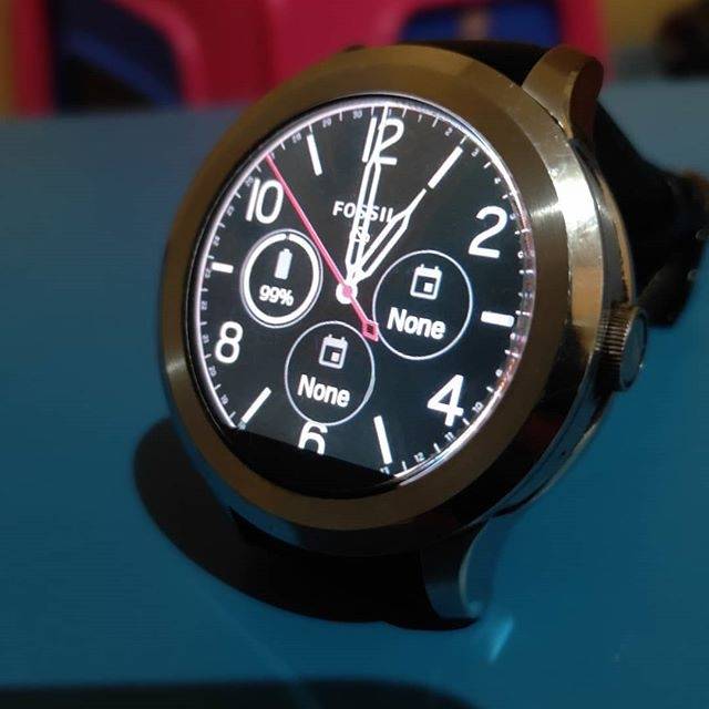 Fossil Q Founder Smartwatch - Jam Tangan Pintar Stainless Steel 46mm, Baterai 24 Jam, IP67