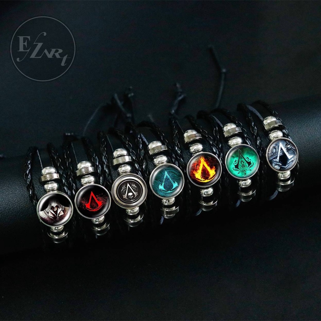 GELANG COSPLAY GAME ASSASSIN CREED ICON BADGE SYMBOL LOGO KULIT MULTILAYER