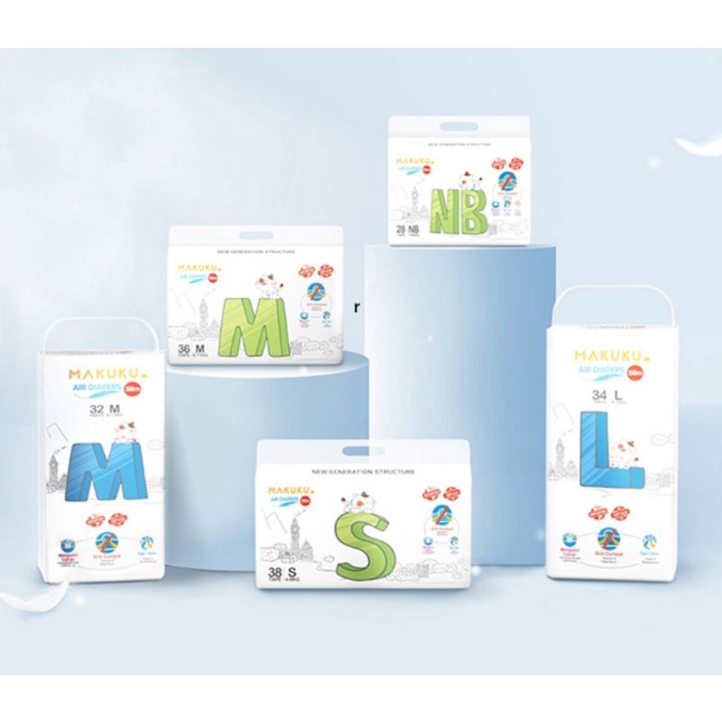 MAKUKU Air Diaper SLIM [ S | M | L | XL ]