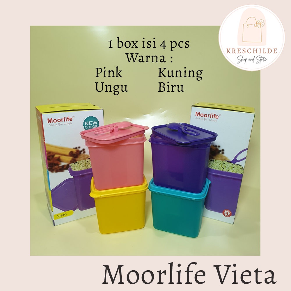 Moorlife Vieta/ Tempat Bumbu/ Tempat Jajan/ Toples/ Kotak Organizer