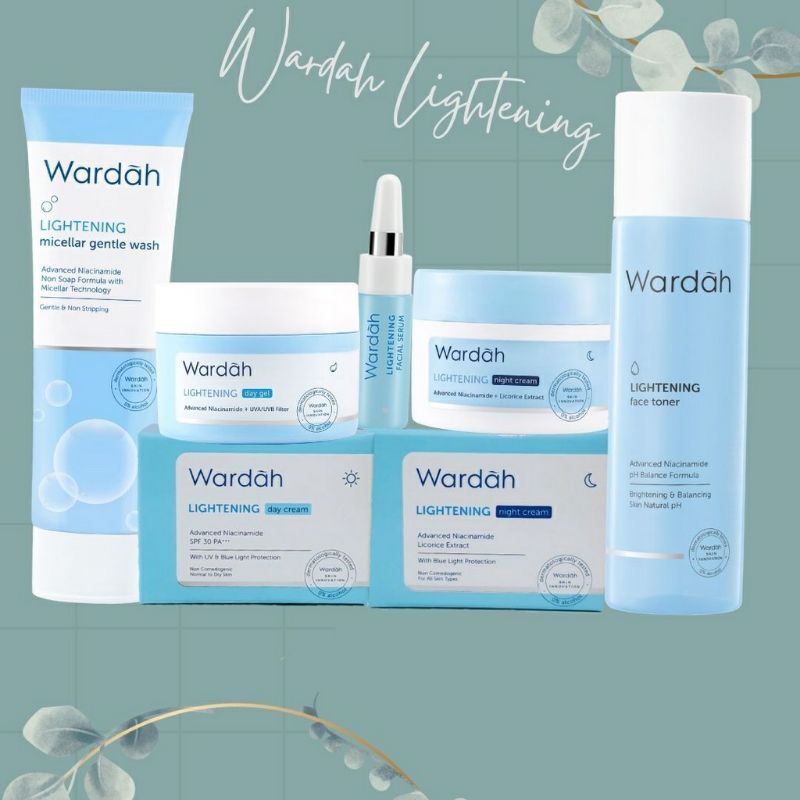 WARDAH PAKET LIGHTENING LENGKAP 5 PRODUK