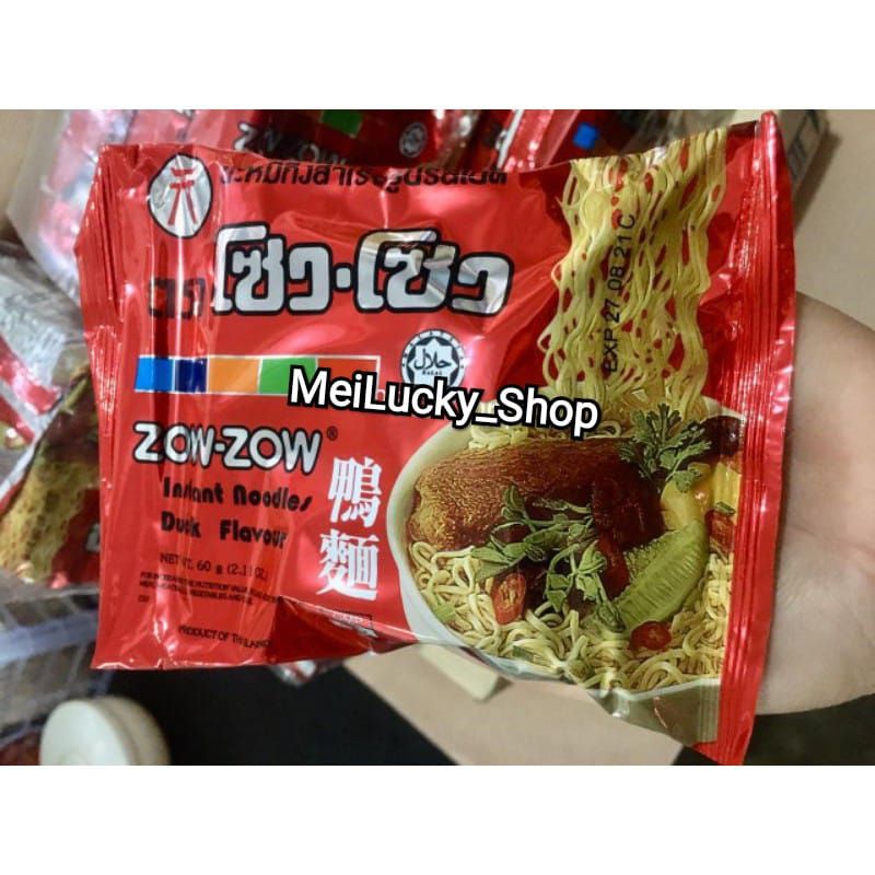 

MIE ITIK ZOW ZOW THAILAND 1 PACK X 5 BUNGKUS INSTANT NOODLES DUCK FLAVOURS IMPORT SINGAPORE