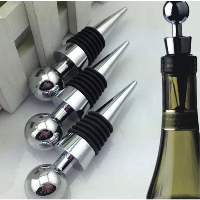 wine stopper decanter bulat / penutup botol serbaguna untuk minuman kecap saus wine beer / wine pourer tutup botol dapur minyak saus kecap / bottle lid