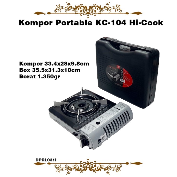 Kompor Portable KC-104 Hi-Cook