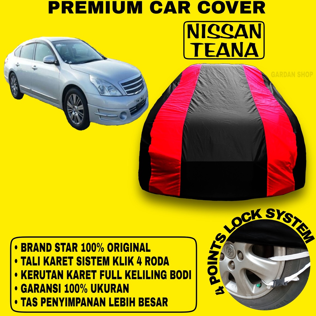 Body Cover NISSAN TEANA Sarung MERAH Penutup Pelindung Bodi Mobil New Teana Waterproof PREMIUM Cover