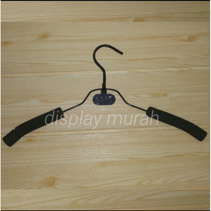 Hanger busa dewasa hitam hanger kawat busa hanger besi hanger Premium hitam-BH