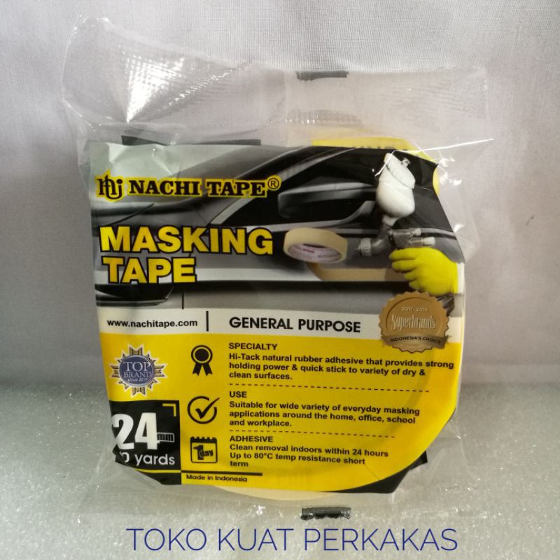 

Lakban Kertas 1" NACHI Lem Masking Tape 24mm