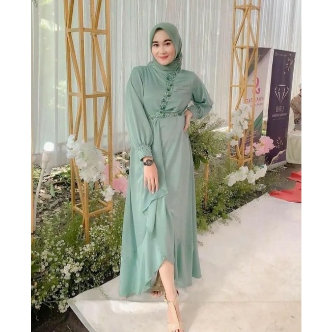 dress muslim/dress elegant/dress simple/dress kondangan/dress lamaran/dress wisuda