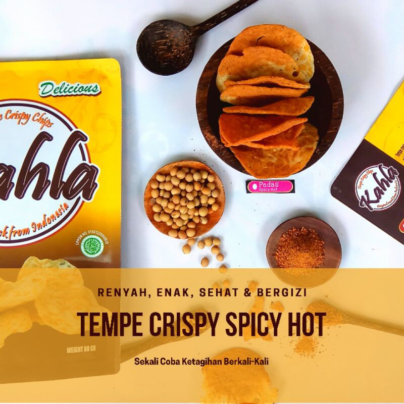 

Kahla Keripik Tempe Crispy Spicy Hot - Healthy Tempeh Chips