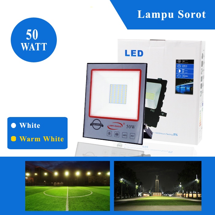 Lampu Sorot 50 Watt Lampu Tembak Led Floodlight Waterproof