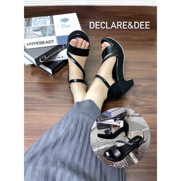 DECLARE&amp;DEE WEDGES HEELS CHUNKY CATLYN