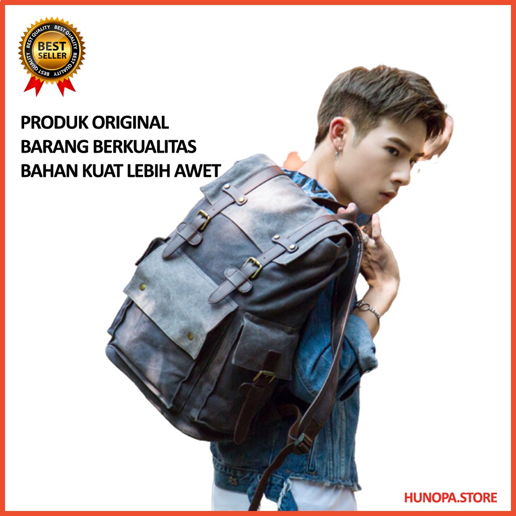 TAS RANSEL PRIA COWOK MURAH SALE KULIT ORIGINAL BACKPACK FASHION COD DISTRO TAS PRIA BRANDED GENDONG