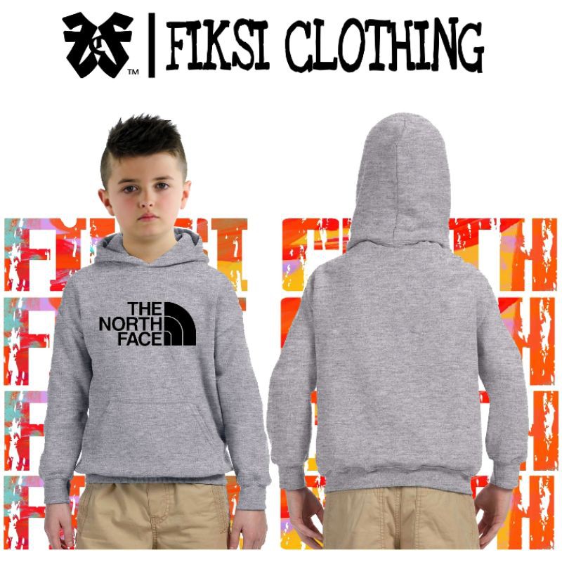 Jaket Sweater Hoodie Anak The North Face Logo - Fiksi Clothing