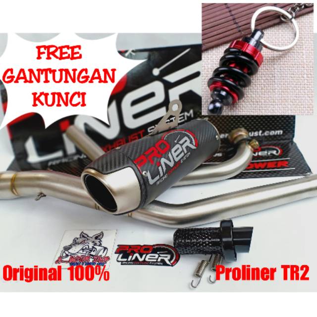 Knalpot PRO Liner Proliner TR2 Carbon New CBR150R CBR150 CBR Facelift K46 K45N 2016 Sampai 2020 Ori