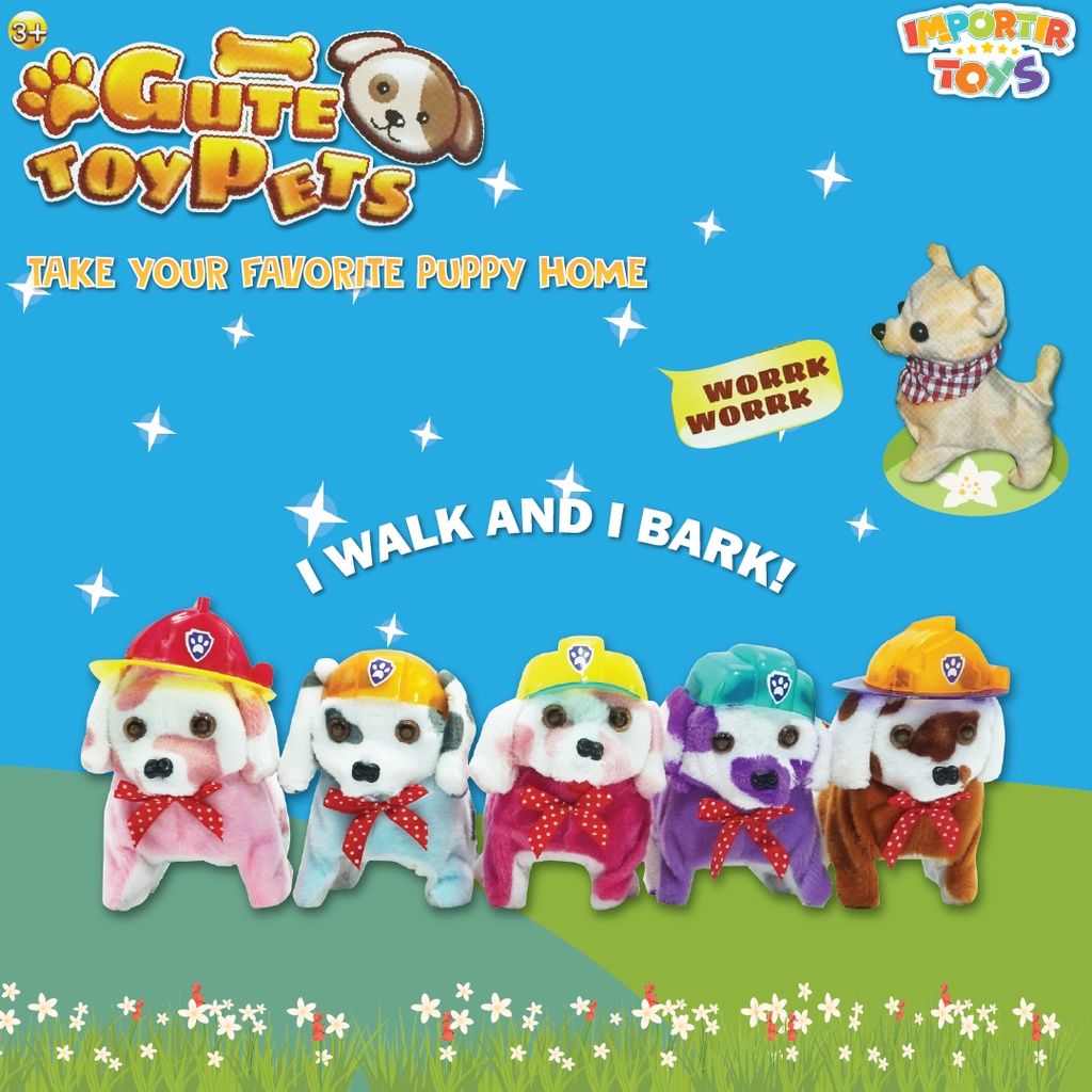 Mainan Boneka Anak Cute Puppy Dog Anjing Toys Kid Edukasi Anak Lucu