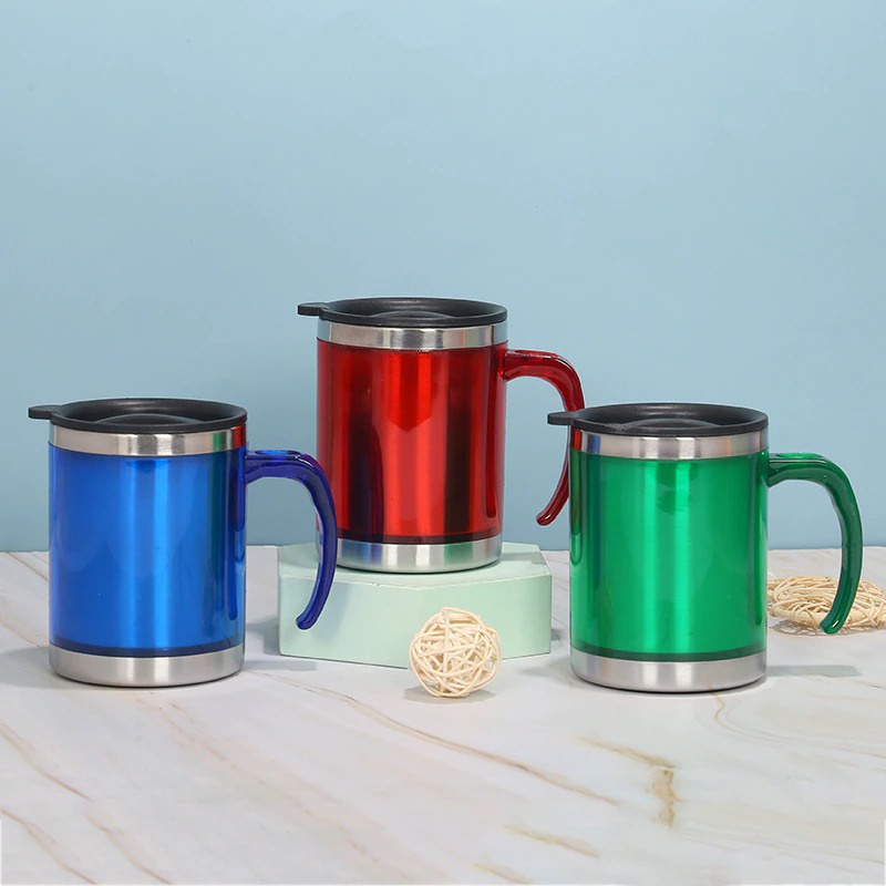 Gelas Mug Vacuum Cup Stainless Steel / Thermos coffee mug stainless / Vacum Gelas Mug Stainless steel 250ml 8256 8255