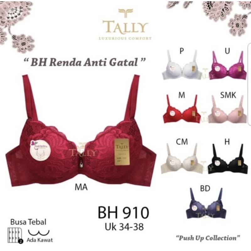 BH | Bra Push Up Bra TALLY 910 Pakai Kawat dan Busa Tebal