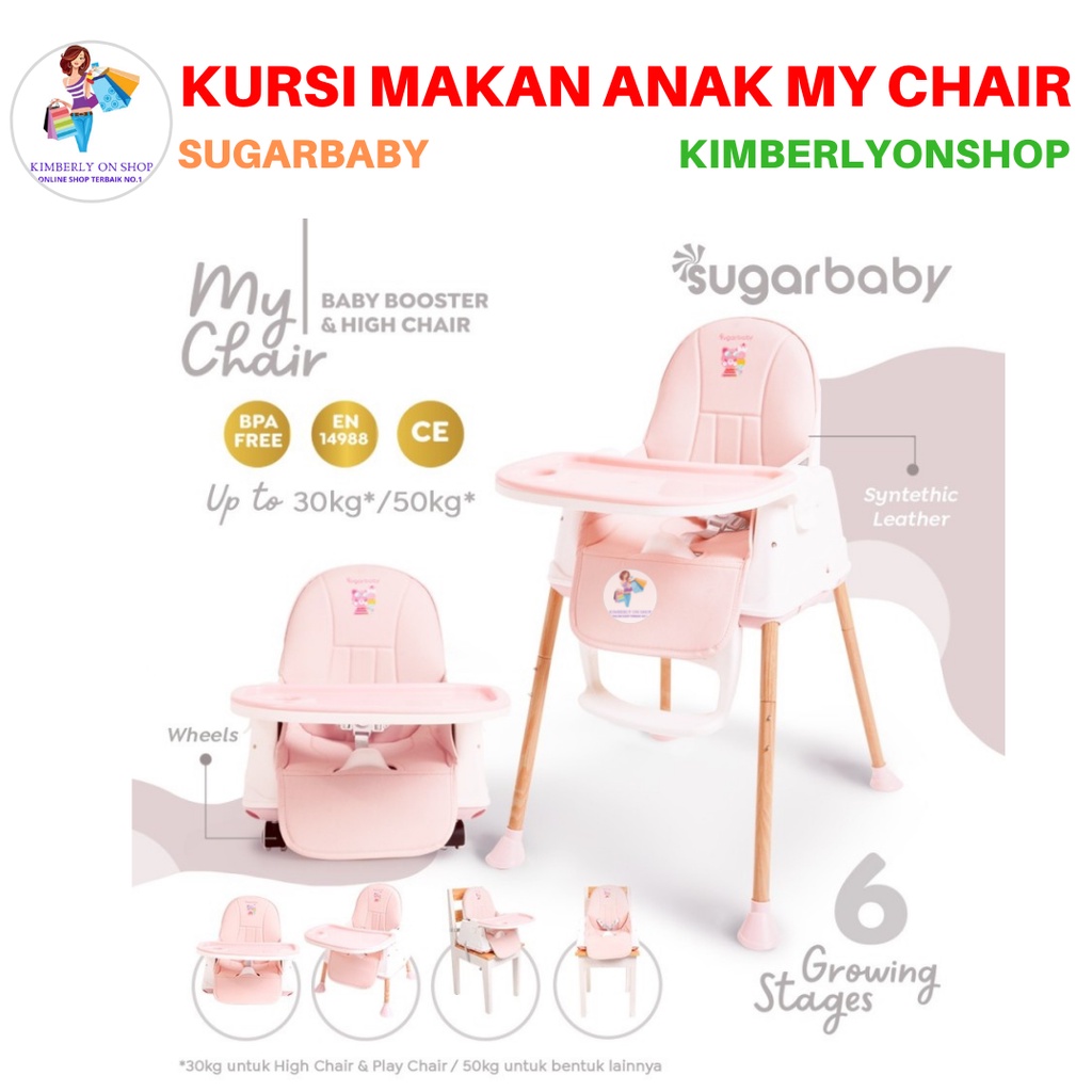 Kursi Makan Bayi Anak My Chair Baby Booster &amp; High Chair Sugarbaby