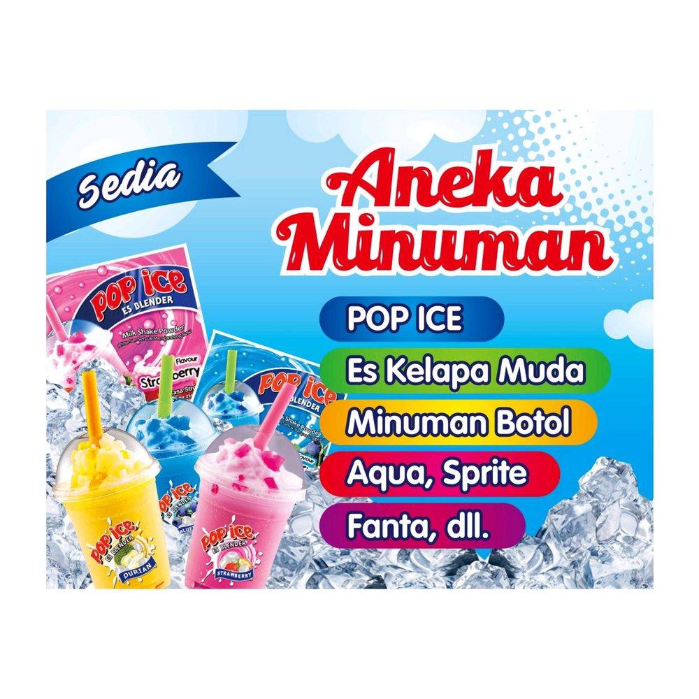 Ice Blender Banner Pop Ice - desain spanduk keren