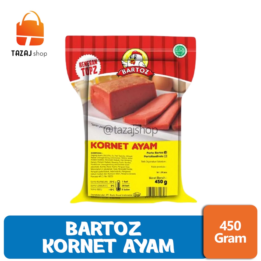 

BARTOZ Kornet Ayam Netto 450 Gram