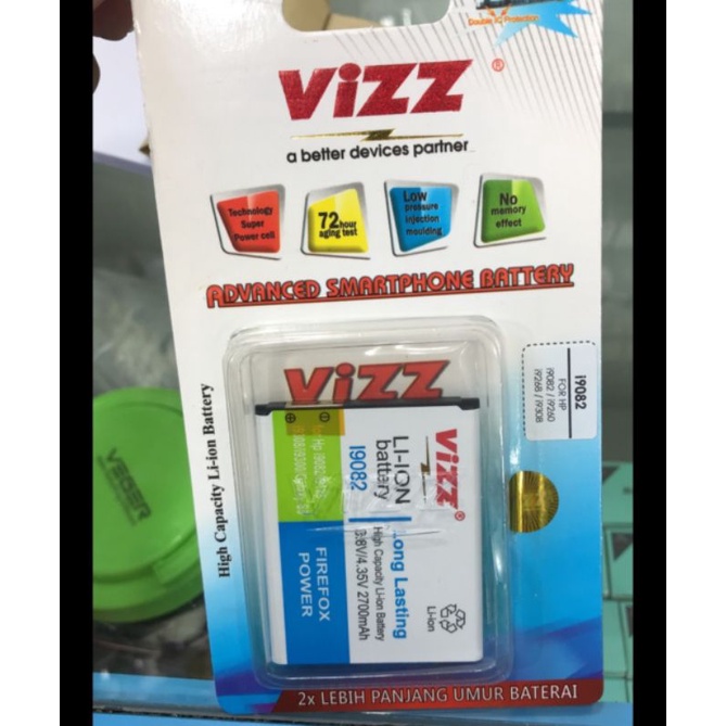 Baterai Original Vizz Double Power I9082
