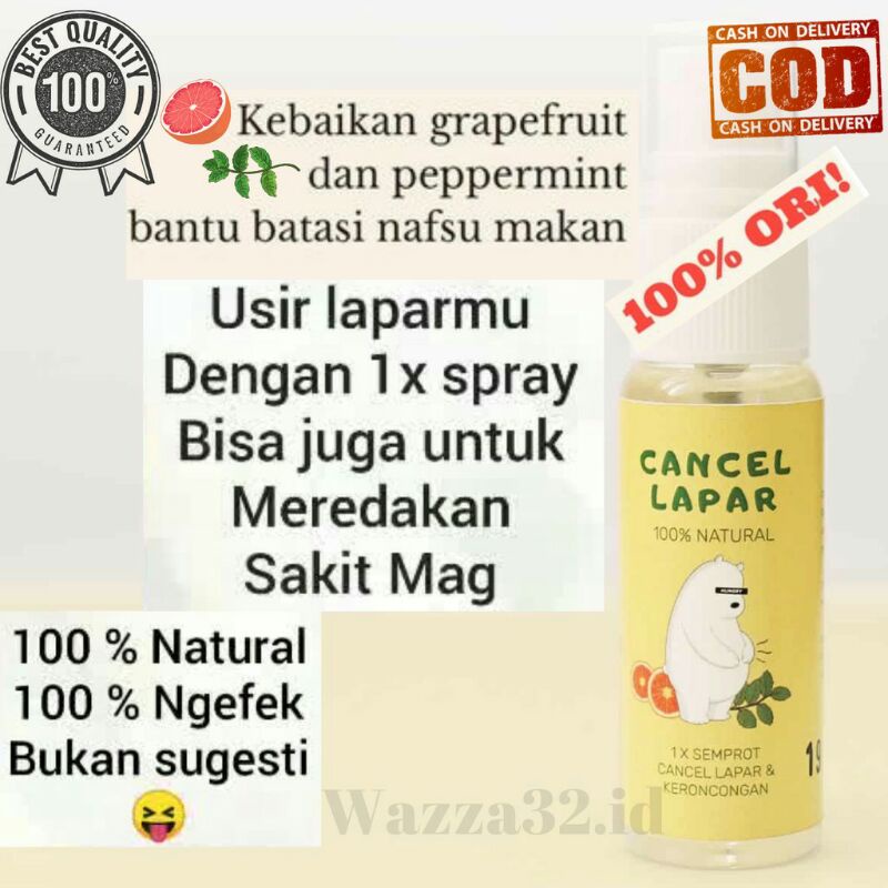 NEW !!! Cancel Lapar Spray ORI by Hegar Natural