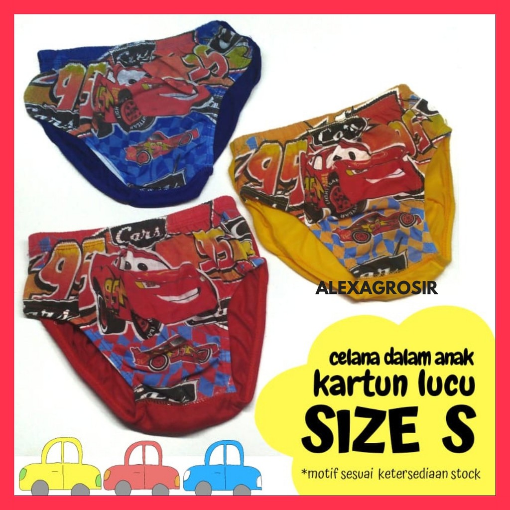 Celana dalam anak 1 Tahun Size S M L XL  BonBon karakter/ cd anak laki-laki /celana dalam anak murah cowok