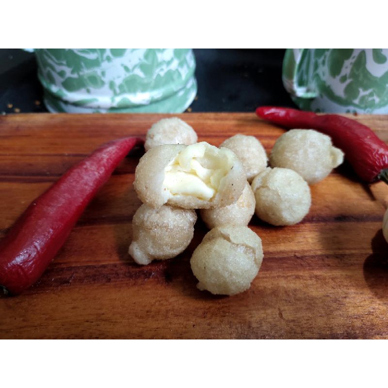 

(CIMOL LELEH KEJU MOZARELLA/AYAM)FROZEN FOOD I BASO ACI I KOREA I BOCI I CEMILAN I MAKANAN INSTAN