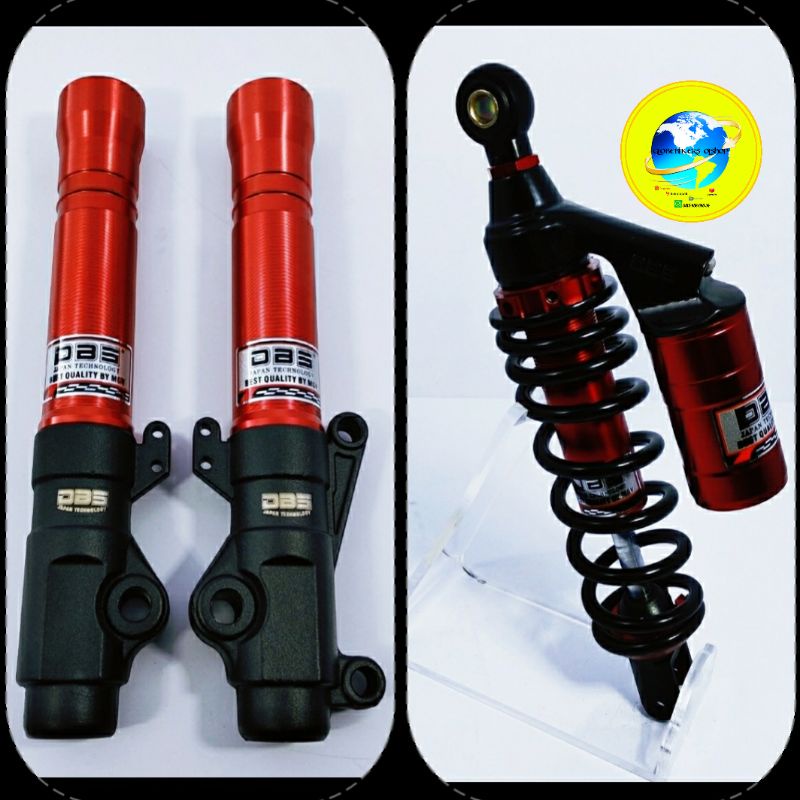 PAKET SHOCKBREAKER SET DEPAN BELAKANG MOTOR MATIC YAMAHA MIO MIO J MIO SOUL